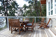 Perfect place to eat on the deck