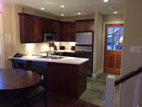 Kitchen and eating area