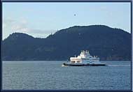 The Queen of Cumberland navigates Active Pass, Galiano Island