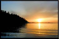 Cabbage Island sunset, Cabbage & Tumbo Island