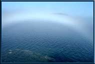 A fogbow to bring in the fall, North Pender Island