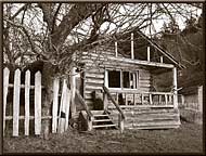 The old cottages at Roesland, North Pender Island