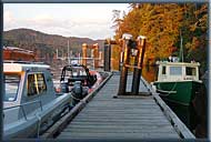 The wharf at Lyall Harbour, Saturna Island
