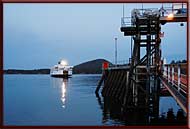 The Queen of Nanaimo arriving at Sturdies Bay, Galiano Island