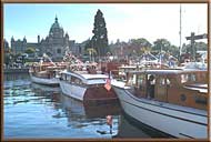 Boats at Victoria's Classic Wooden Boat Festival, Vancouver Island