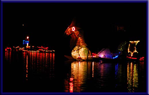 North Pender Island - Kayak ballet at the New Year's Lantern Festival