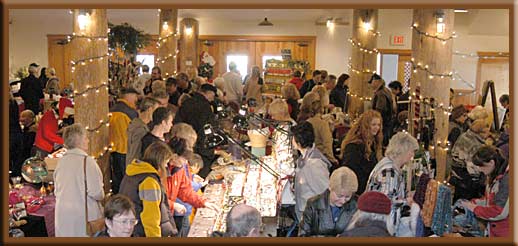 North Pender Island - The annual Christmas sale at the Pender Island Community Centre