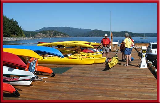 Quadra Island - Colour on the docks in Drew Harbour